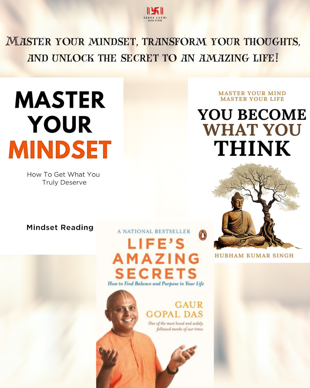Book Combo(Master your Mindset ,You become what you think & Life's Amazing secret)