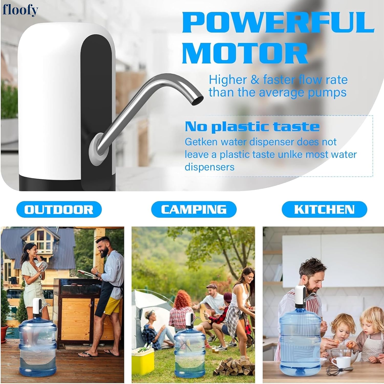 Rechargable Automatic Water Jar Pump
