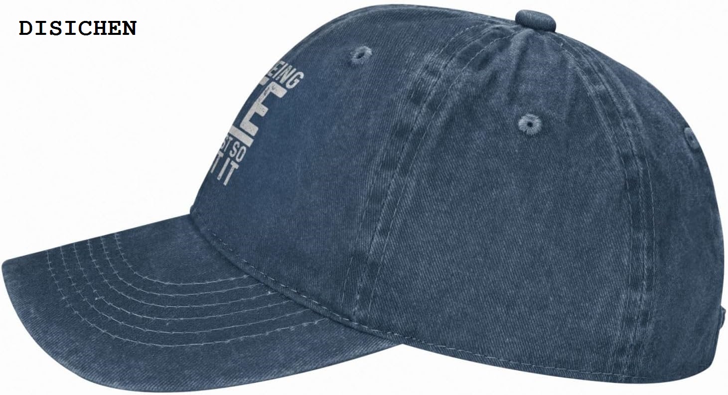DISICHEN Original I Hate Beings Late But I’m Just So Good at It Cap for Women Dad Hat with Design Caps