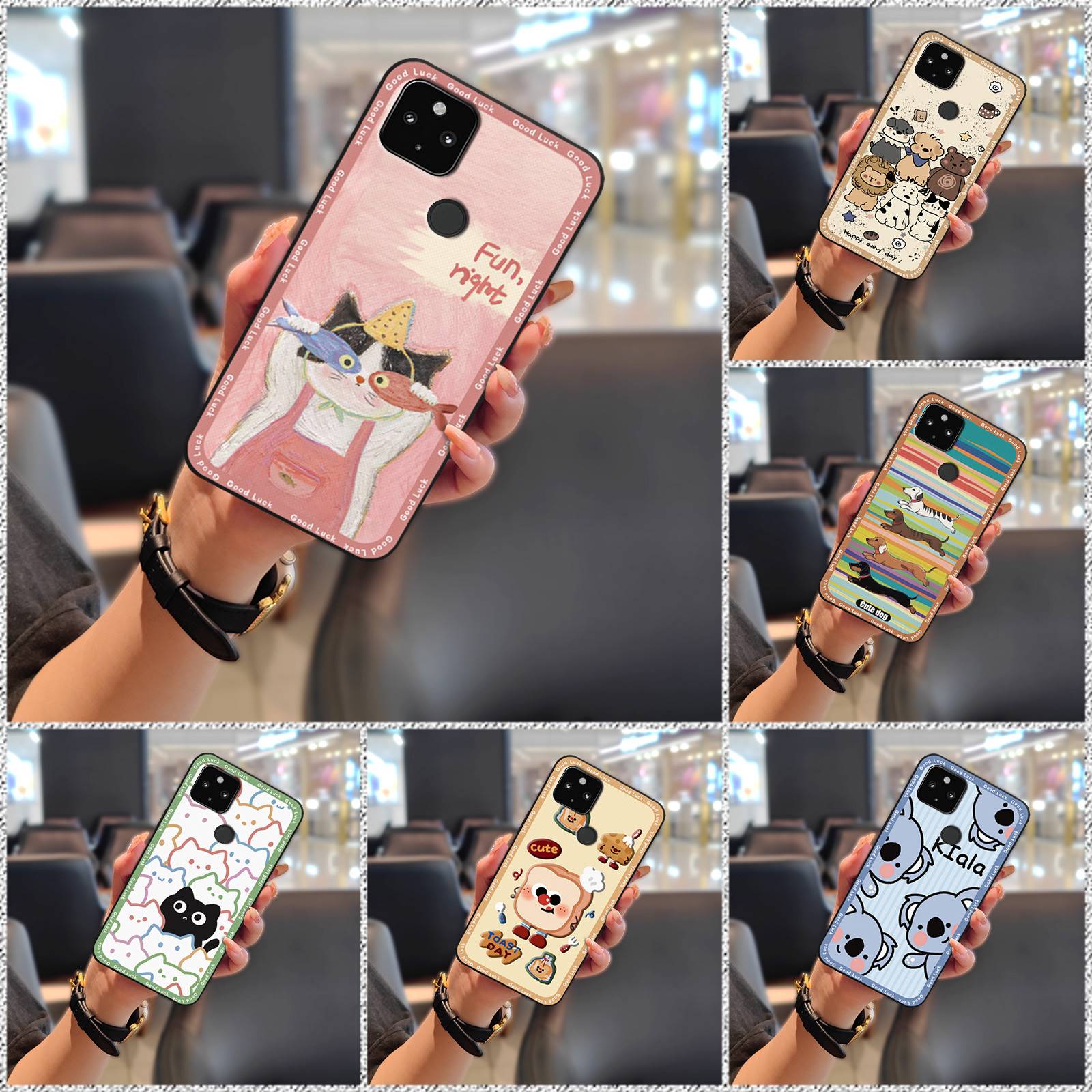 TPU Phone Pouch Phone Case For Hisense F50 5G Full wrap Anti-dust Shockproof Cartoon Silicone flower Cute Anti-knock