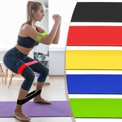 5 Pcs Set Resistance Loop Bands For Fitness