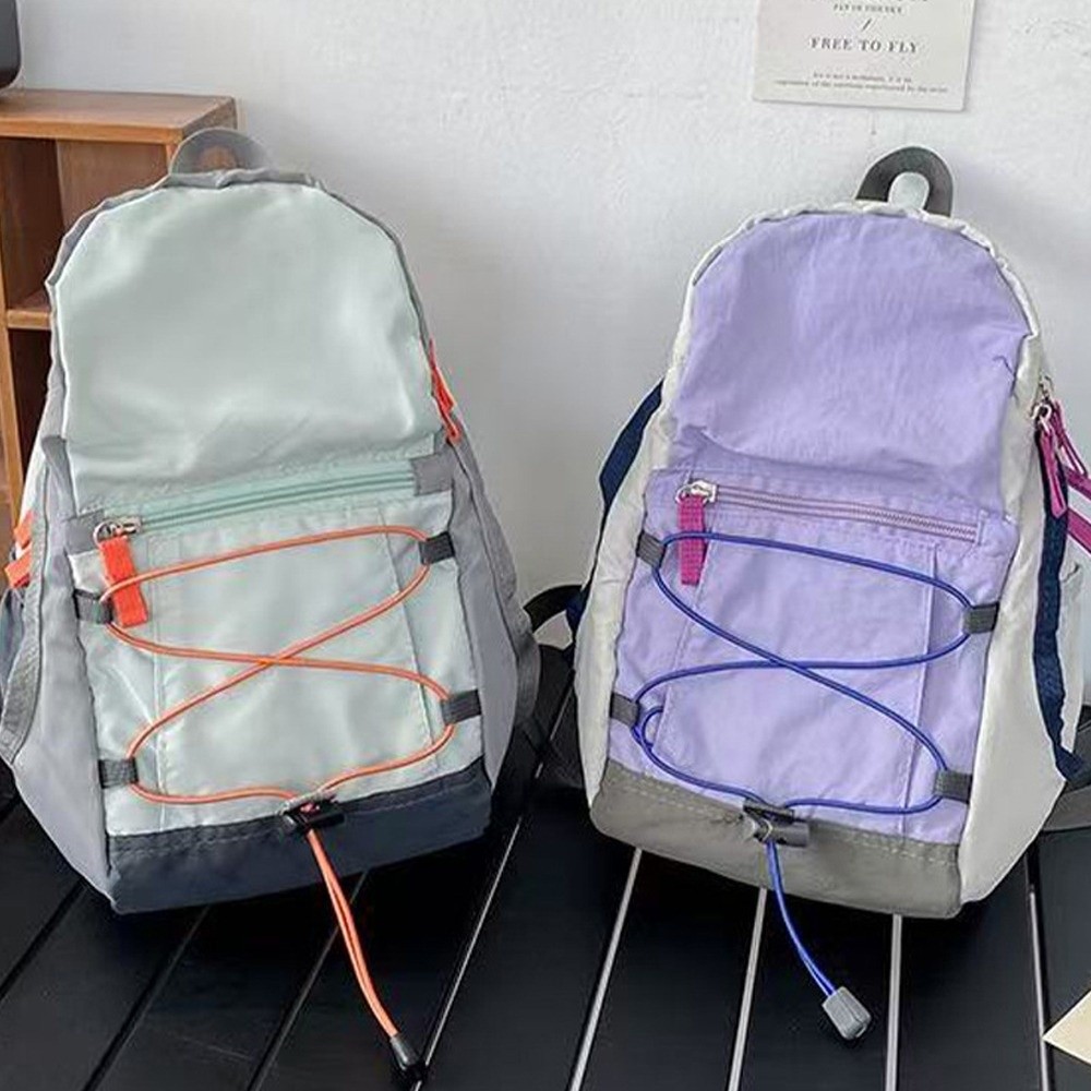 Fashion Lightweight Mini Backpack Portable Multifunctional Shoulder Bag Large Capacity School Bag Outdoor