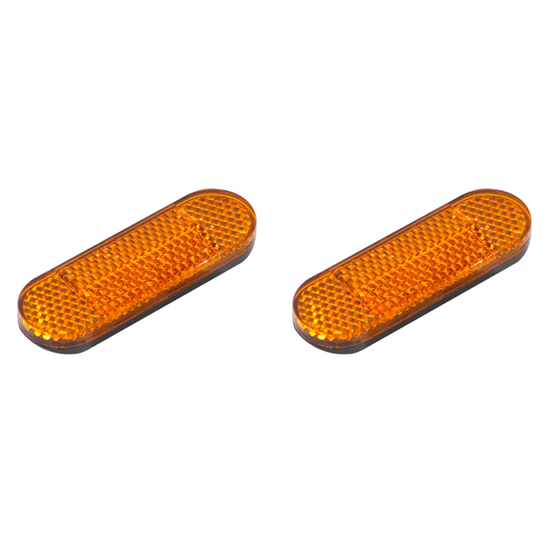 fasdaga 2X ABS Reflective Front Safety Tube Reflector for Mi Electric Scooter 1S Pro M365 Front Tube Night Warning