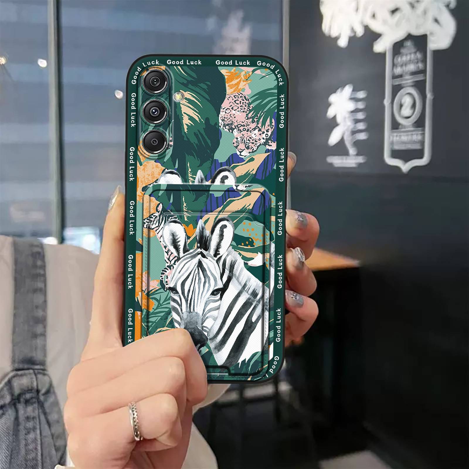 Dirt-resistant Cute Phone Case For Samsung Galaxy A35 5G Global Back Cover Durable Anti-dust Graffiti Card sleeve Cover