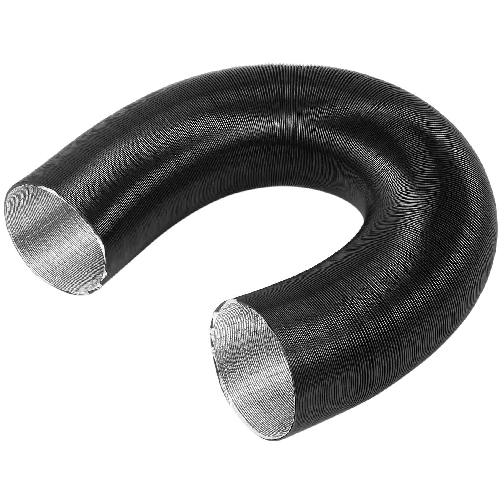 NAMUNY 60 mm Aluminum Foil Heater Hose Preheater Hose for 2000W Air Heater Outlet Car Air Duct Drain Hose