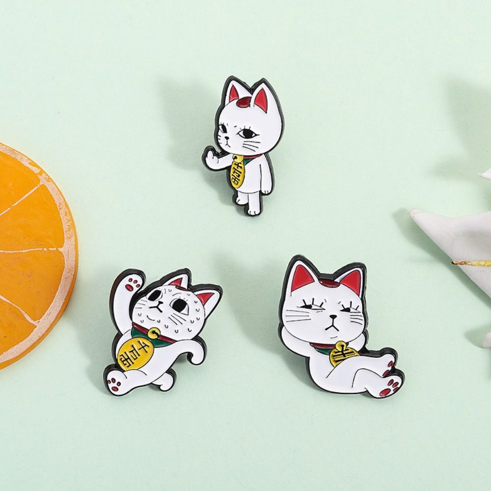 New Turbo Granny Cat Spying Enamel Pins Cartoon Anime DIY Brooch Gifts Mini Lapel Pin Clothes Decoration