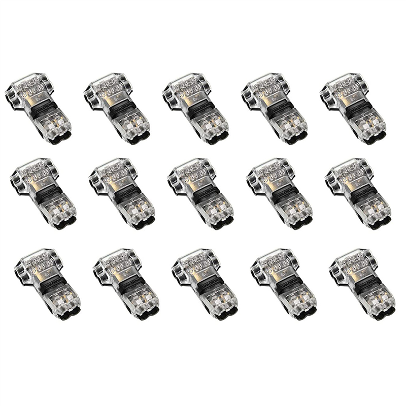 15 Pcs 3 Way 2 Pin Wire Connectors Low Voltage Universal Compact