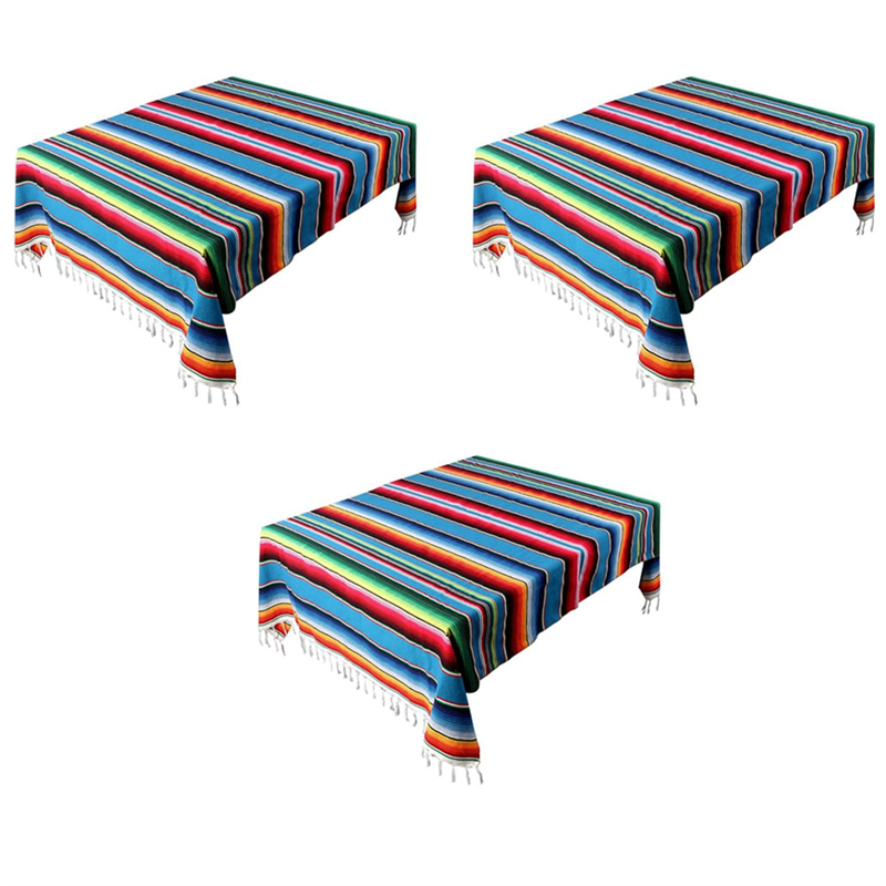 FORIDE 3X Mexican Blanket Sarape Picnic Rug Throw Tablecloth Hot Rod for Yoga , 120X180cm