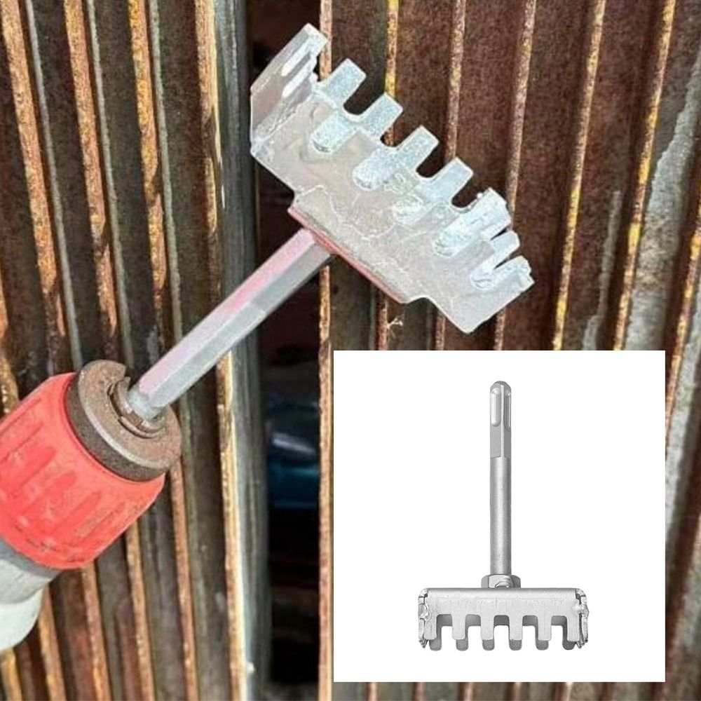 New Portable Square Hole Punch Multi-function Rectangle Slot Tool Square Hole Punch Drill Concrete Hole Bit for 86-Type Junction Boxes