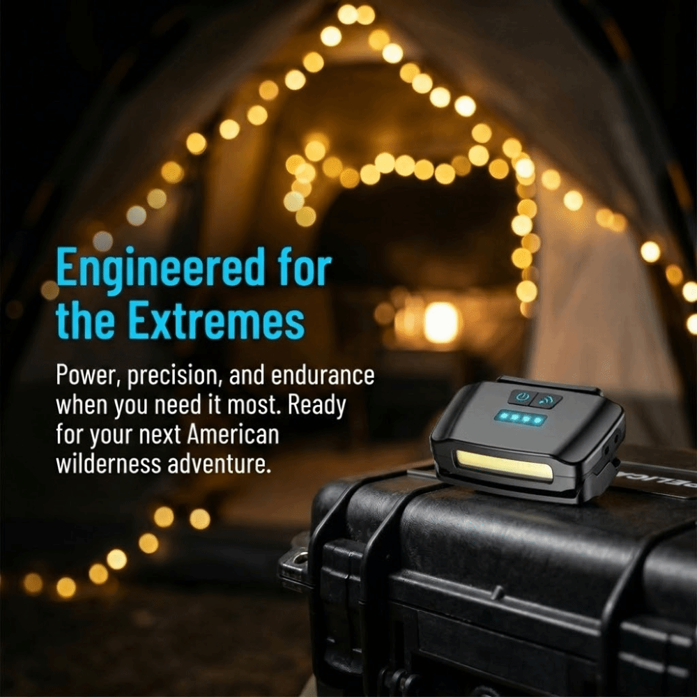 Smart Rechargeable Fishing Hat Clip Light Waterproof Portable Intelligent Charging Headlamp 1200mah Mini Size Induction Headlamp Camping