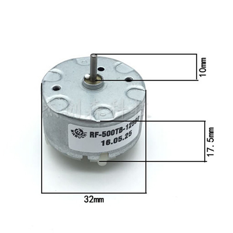 New specials 1pc Mabuchi RF500TB-12560 Motor DC 1.5V 6V 12V 4600RPM 32mm DC Motor Spray machine A JUE