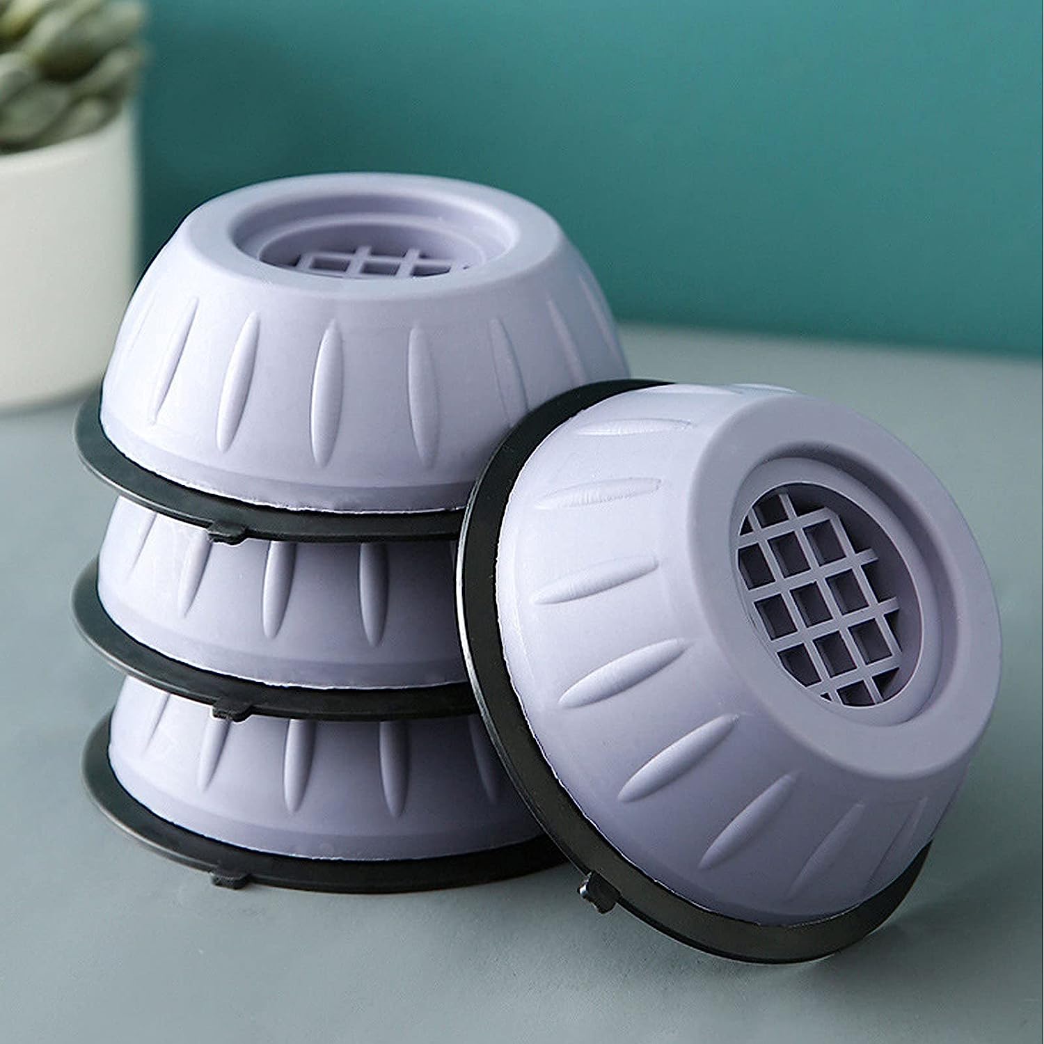 Anti-vibration And Anti-slip Washing Machine Rubber Pads Eliminate Noise And Reduce Vibration Suitable For Most Washing Machines (4 Pieces)