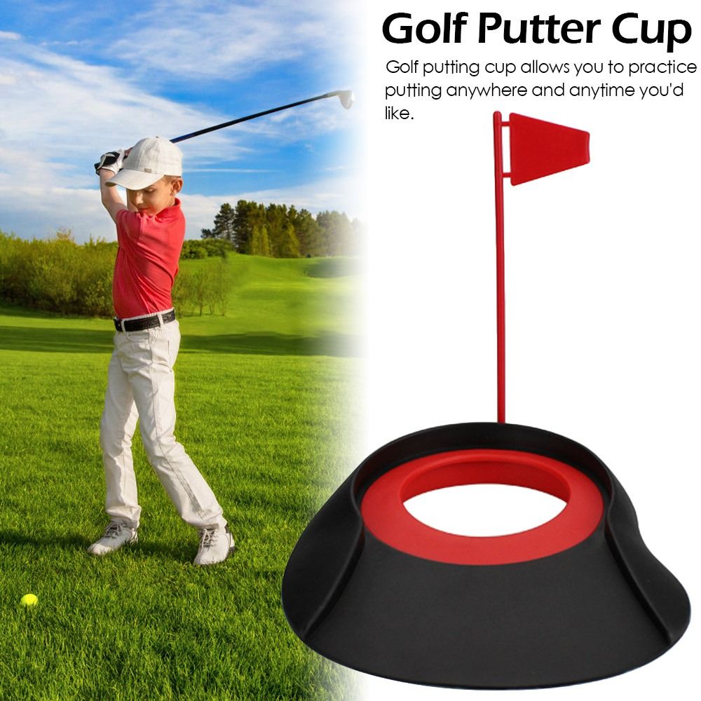 Durable Indoor Outdoor Plastic Practice Tool Golf Putter Cup Golf Hole Cup Golf Training