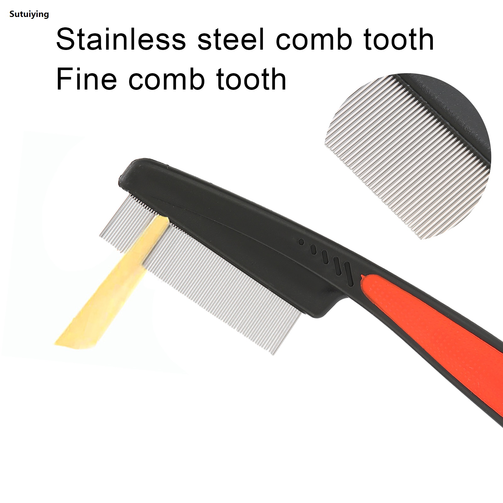 Sutuiying Head Lice Comb Stainless Steel Fine Tooth Comb Lice Comb Professional 2025 New Head Lice Nit Removal Hair Comb Lice Nit Removal Hair Comb