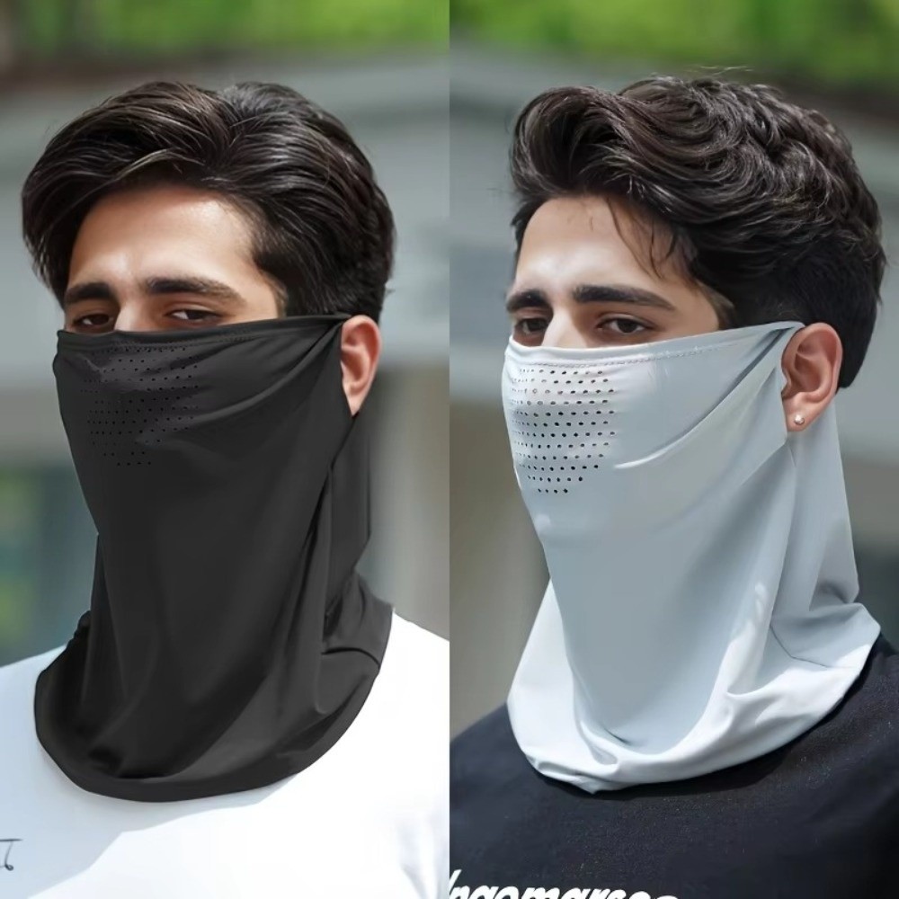 New Multifunctional Sport Bandana Ice Silk Breathable Neck Gaiter Anti-UV Triangle Face Scarf for Men and Women