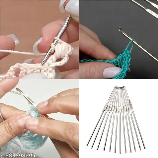 Stainless Steel Crochet Hooks(kiroshiya) Knitting Needles for Sewing Craft Woolen Cloth 3.5 mm Size(Pack of 1)