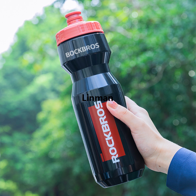 Linman ROCKBROS 750ml Bicycle Water Bottle Plastic Sports Fit2025 New ness Running Hiking Kettle Leak-proof Bike Bottle Cage