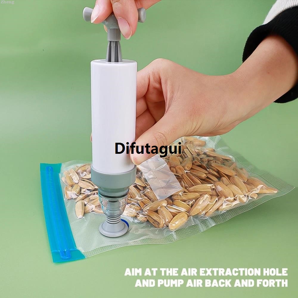 Difutagui Zheng No. S Seal Air Valve Machine Seal Food Household Seal Bag Sales promotion With Storage Vacuum 10Pcs Sealed Food Bag Food Pump Bag Big