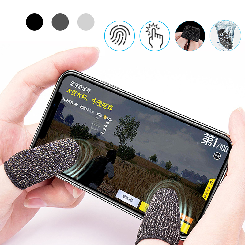 Sleep-proof Touch Screen Thumbs Finger Sleeve for PUBG Mobile Game(2PS)
