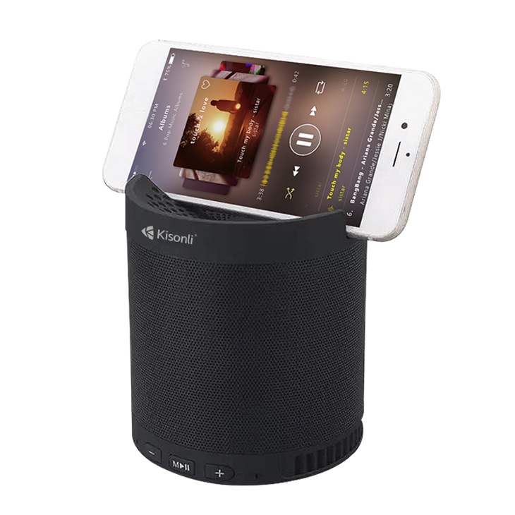 Products Book Kisonli Q3 Portable Wireless Bluetooth Mini Speaker Super Bass Stereo Sound Speaker with Stand for Mobile Phone Wireless Music Speaker