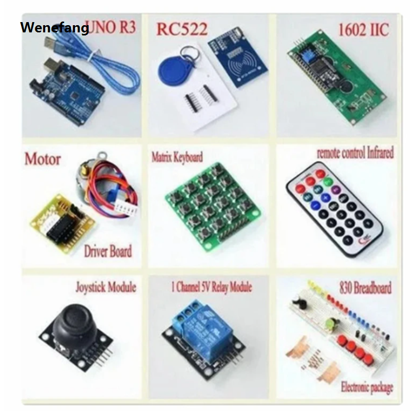 Wenefang NEWEST RFID Starter Kit for Arduino UNO R3 Upgraded Sales promotion version Learning Suite With Retail Box