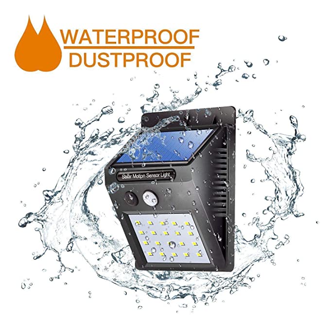 Waterproof 20 LED Motion Sensor Solar Wall Night Light For Garden And Outdoor Wireless Security Lamp Cds Night Sensor Abs Plastic