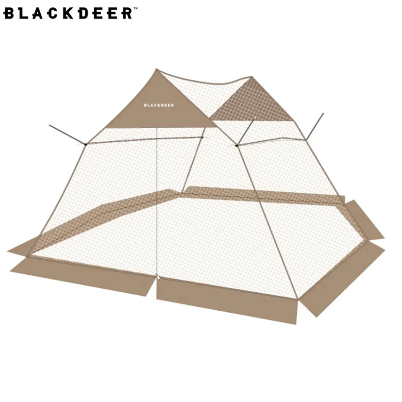 Blackdeer Summer Canopy Anti-Mosquito Mesh Tent 5-8 People Field Camping Picnic Ventilation Tent