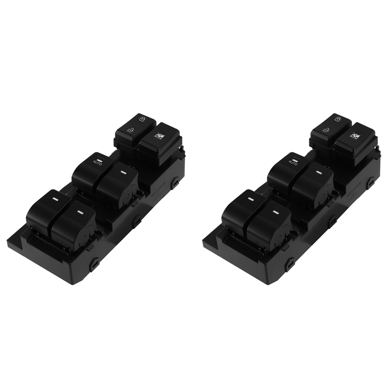 JINMY 2X Car Window Left Front Master Lifter Switch with "Auto"Switch Button Fit for 2017-2020 93570-F2000