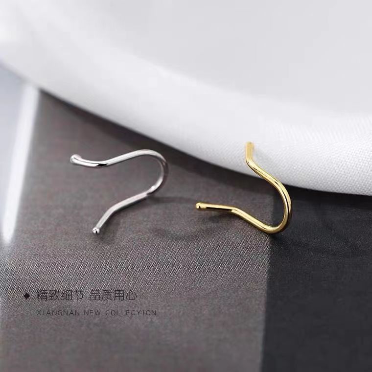 【Special offer】2023 New Style Simple Line Stud Earrings for Women Fashion All-match Daily Niche Design Sense Earrings Small Earrings