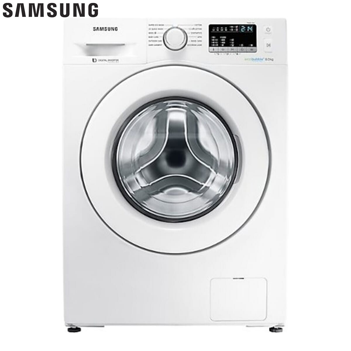 Samsung Ww81J54E0Bx - 8Kg Fully Automatic Front Loading Washing Machine With Eco Bubble & Hygiene Steam Wash