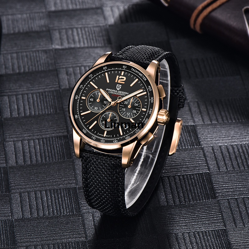 Linman PAGANI DESIGN New Luxury Chronograph Men Watch Top Brand Quart z Wristwatches Sapphire Glass Stainless Steel Waterproof Clock