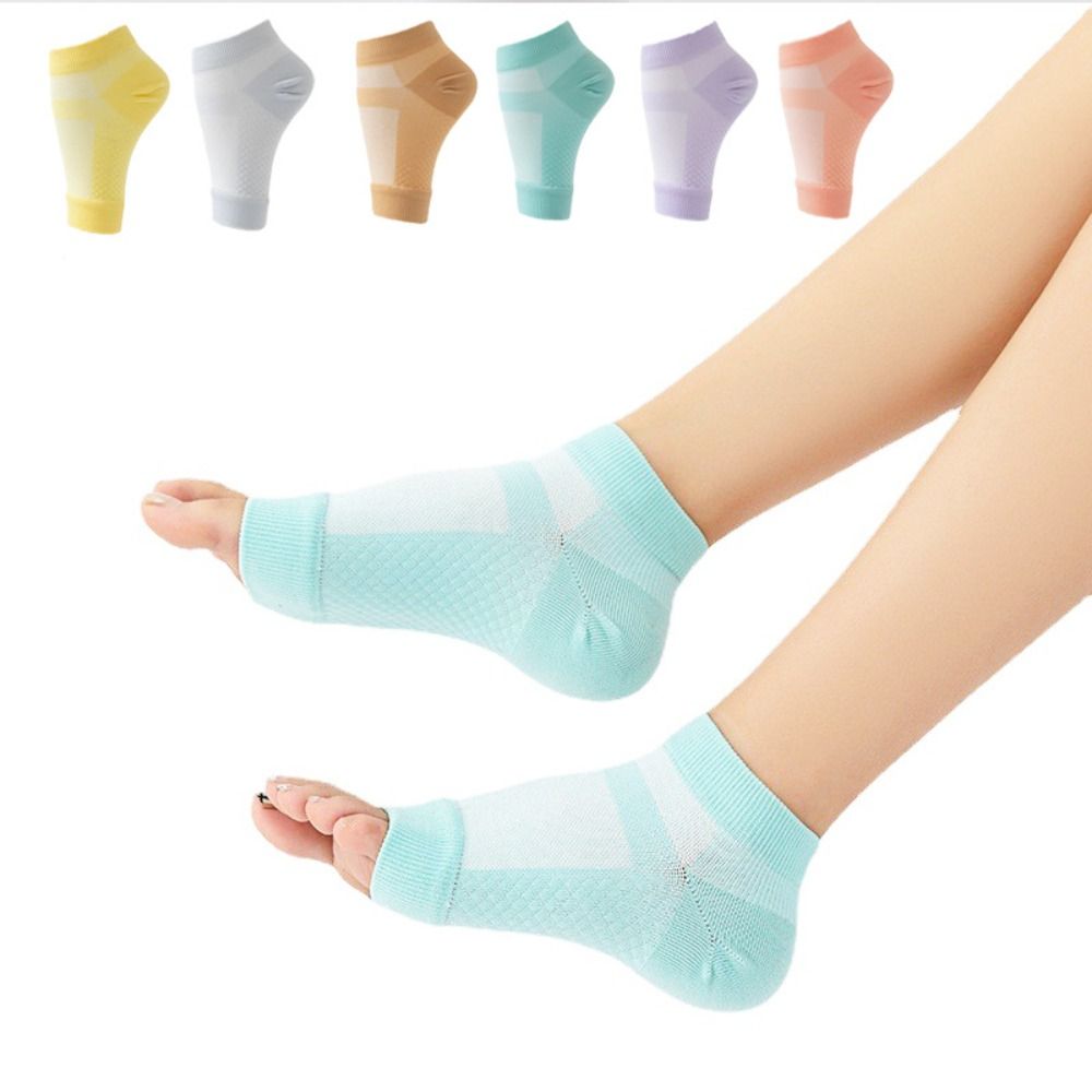 New Breathable Ankle Compression Socks Anti Chapped Moisturizing Foot Cracked Repair Open-Toe Unisex