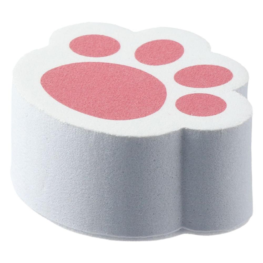Cute Scrub Sponges Mirror Wipe Magic Sponge Cat Claw Shape Sponge Wipe Sponge Cleaner Bathtub