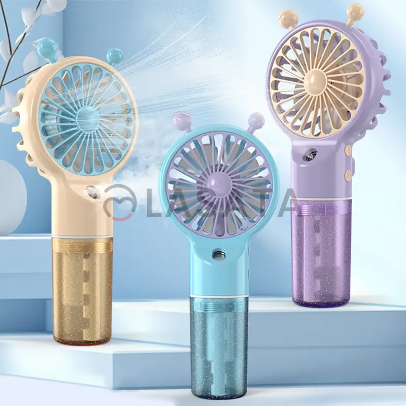 Portable Handheld Misting Fan, Personal Mister Sprayer Fan Spray, Cooling, Make-up Fan, Noiseless Humidity Handheld Fan, Multipurpose Mini Fan USB fan USB Rechargeable