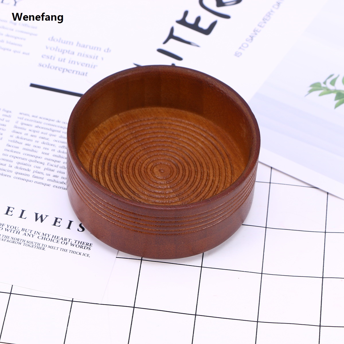 Wenefang Shaving Bowl Soap Men Big Mug Cup Brush Wood Bowls Tool Travel Grooming Sets Cream Barber