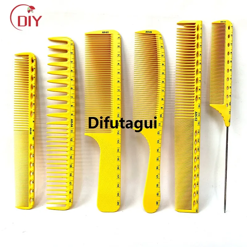 Difutagui 1Pcs Professional Hair Combs Barber Hairdressing Hair Cutting 2025 Brush Anti-static Tangle Pro Salon Hair Care Styling Tool DIY