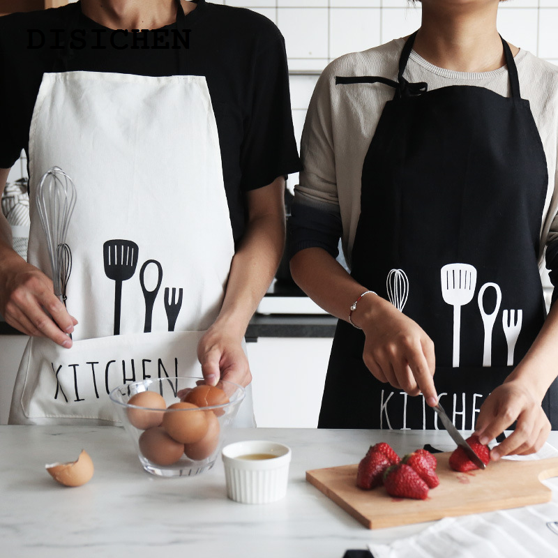 DISICHEN Affordable Apron Waterproof Oilproof Can Wipe Hands Kitchen Work Clothes Home Cooking Cleaning Men and Women Universal Sleeveless Apron