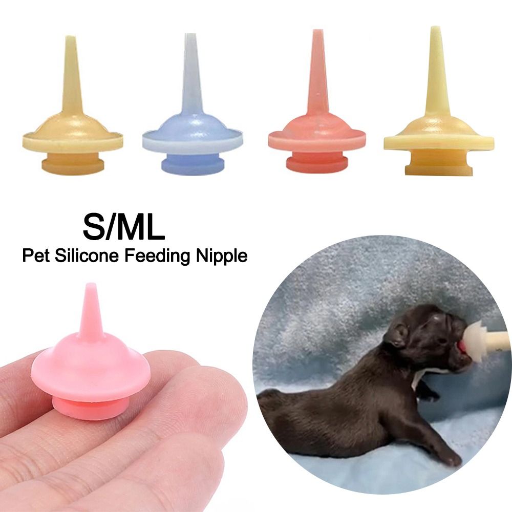 Convenient Mini Newborn Pet Feeding Nipple Dog Cat Feeding Pacifier Pet Feeding Nipple Pet Feeding Supplies for Kitten and Puppy