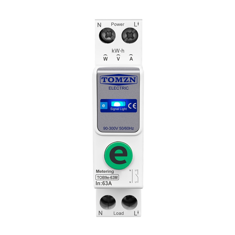 JAERBEE TOB9e-63M 110V 220V WIFI Smart Energy Meter Kwh Metering Monitoring Circuit Breaker Relay Smart Home 63A