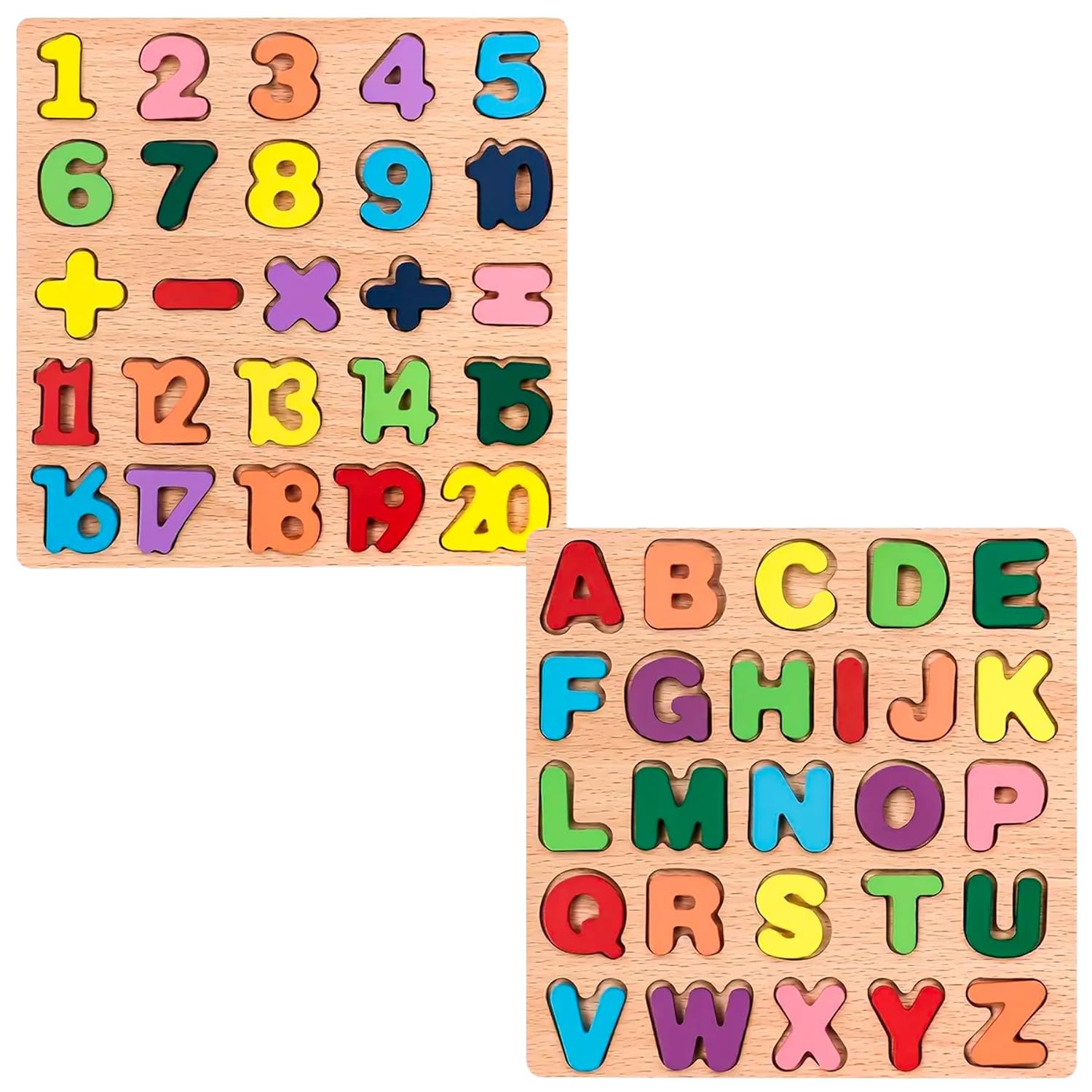 Karkimurphy Montessori Wooden 123 Puzzle Board - Fun 3D Educational Toy For Kids' 123 Numbers Learning
