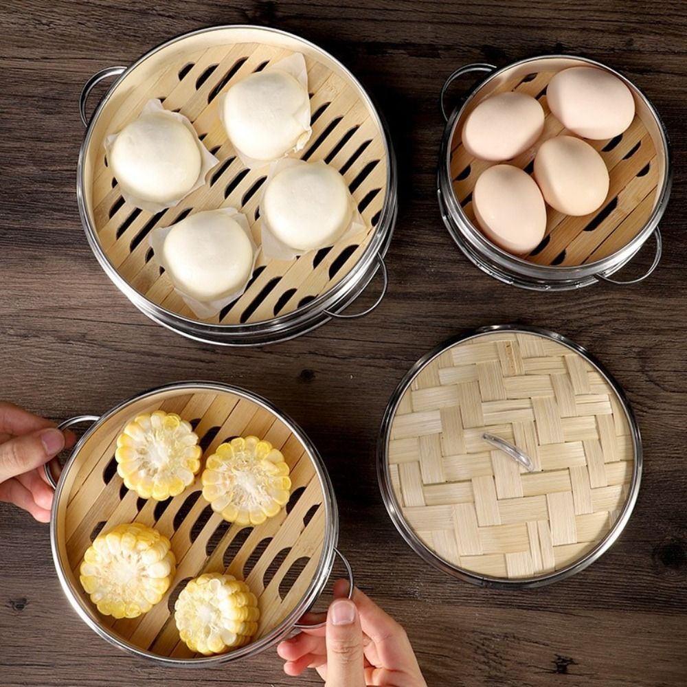 New 304 Stainless Steel Steamer Basket Kitchen Cooking Tool Generic Pot Steaming Grid Multifunction Safe Material Steam Rack
