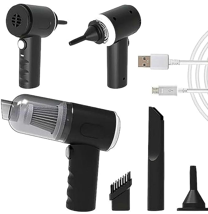Multi-Purpose Mini Portable Vacuum Cleaner - USB Wireless Handheld Vacuum for Cars, Homes & Offices