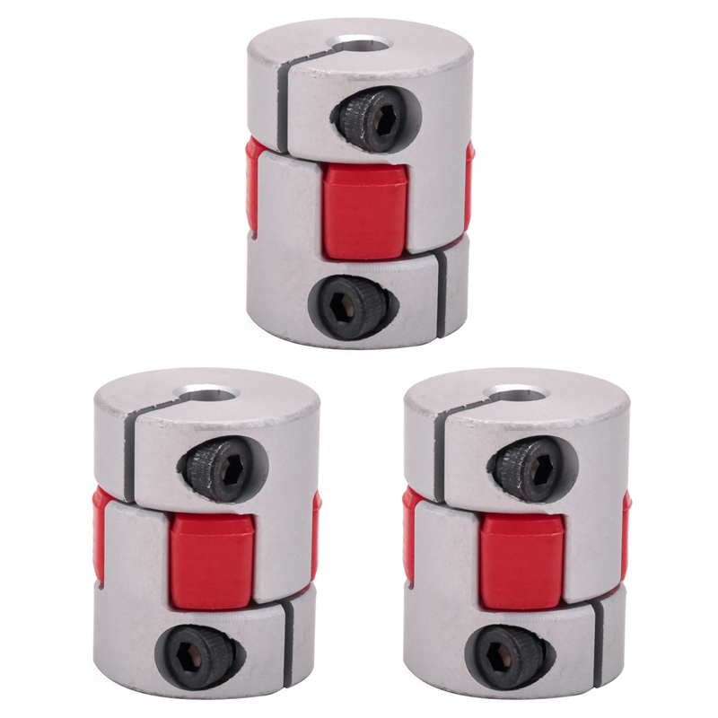 3pcs 5mmx8mmx25mm CNC Stepper Motor Flexible Plum Jaw Shaft Coupling Coupler New