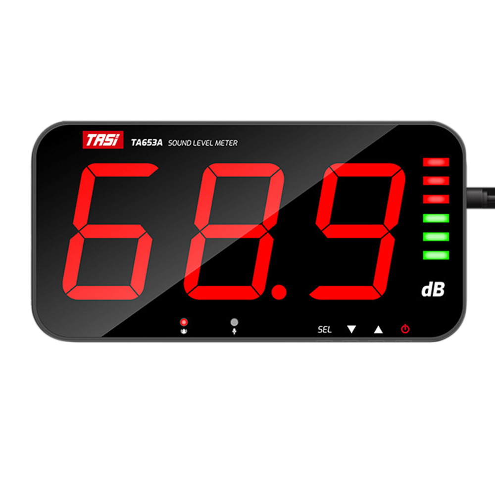 TA653A Digital Sound Level Meter Large Screen Display Noise DB Meter Wall Hanging Type Alarm Hospital Restaurant Bar School