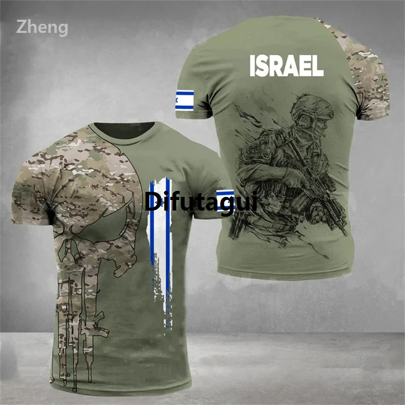 Difutagui Zheng High Quality National Flag Tshirts For Men Sportswewar GYM Tactical High Quality Tops Camo 3d Printing i Tee Shirt Soldiers Forest Tees 4XL
