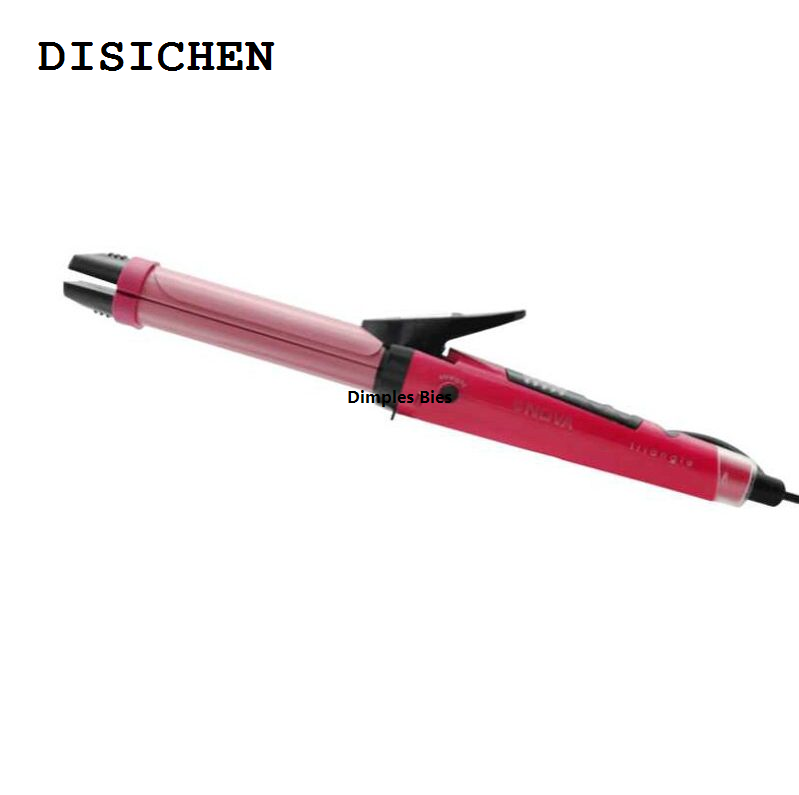 DISICHEN New 240V-NHC Ladies 2 Hair Hair Curler Set 2-in-1 Nova Professional Hairdressing Curler Ceramic Straight 1 Pair 26mm Large Size 1818SC220-