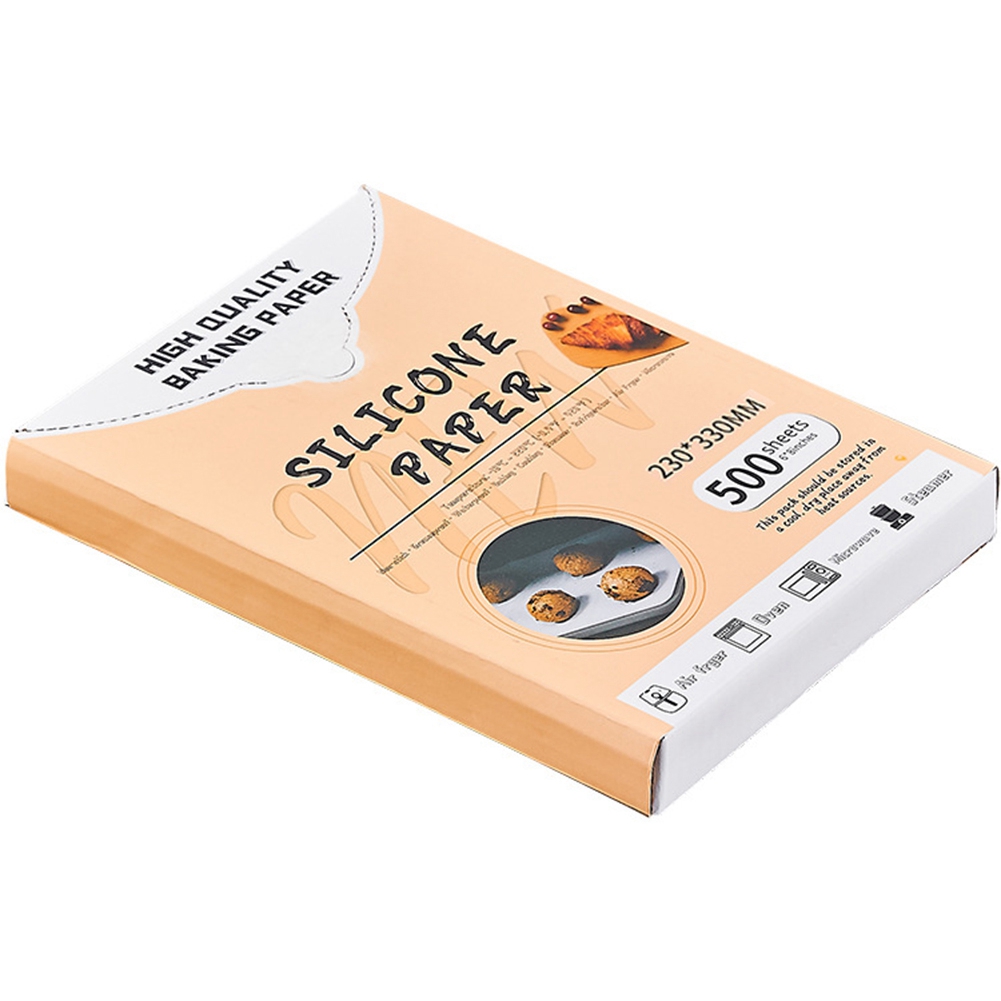 500PCS White Waterproof Food Grade BBQ Paper Bakery Oil Resistant Paper (23x33cm)