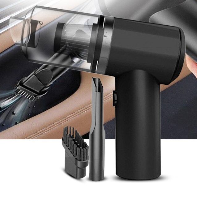 2 in 1 Wireless Car Vacuum Cleaner with LED Light