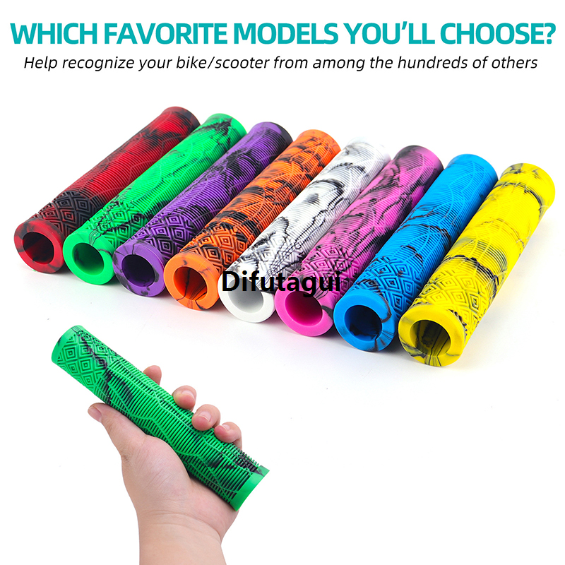Difutagui 1 Pair Bicycle Handlebar Grips Soft Longneck Bars Bike Rubber Handle Bargain price Grips For 22.2mm Handlebar Tricycle Wheel Chair Mountain XINYAN