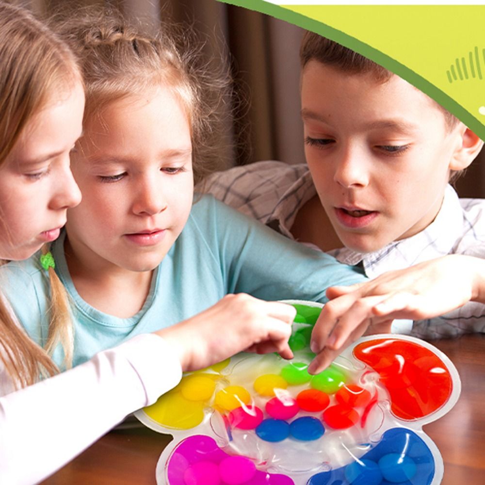 Funny Folding Carpet Fine Motor Squeeze Toy Cartoon Animal Butterfly Pinching Toys Color Classification Colorful Color Sorting Toys Mini Ornaments